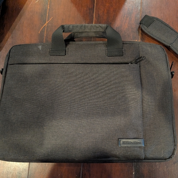 Brinch  Laptop Messenger Traveler Briefcase  Charcoal Laptop Bag - Picture 1 of 6
